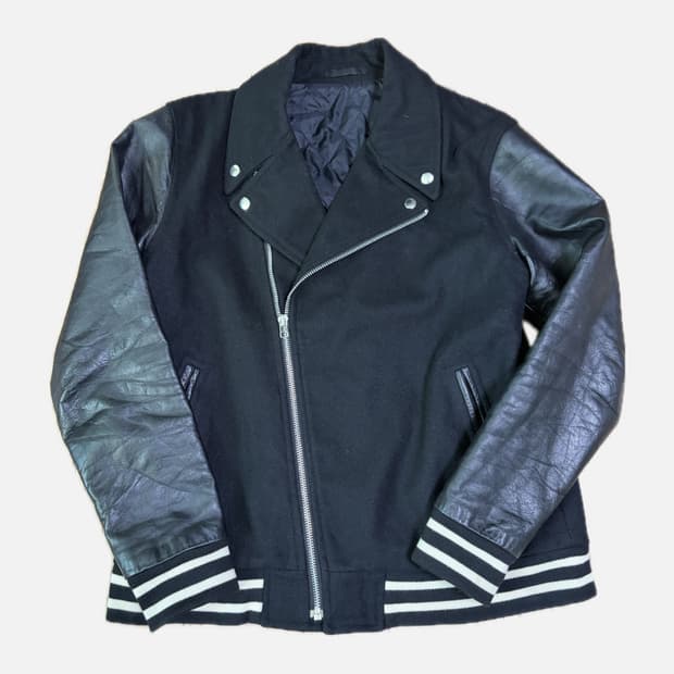 빔즈 사선 자켓 L