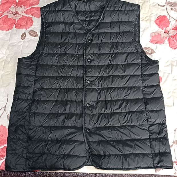 비비안 오리털 초경량조끼 105 가슴56 기장70