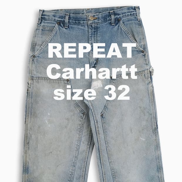 빈티지 칼하트 더블니 B73 청바지 32 인치 CH0733302