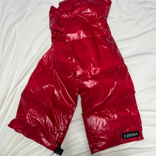 제냐 하이그로시 레드머플러 