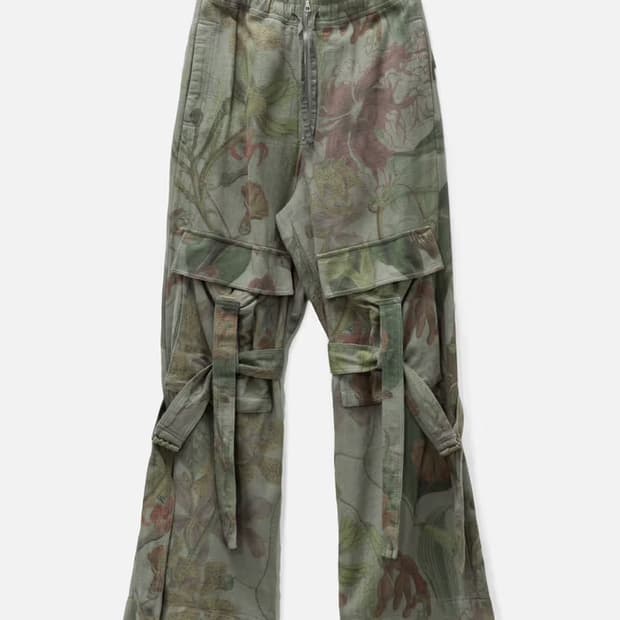 [S] 드리스반노튼 23fw 플로랄 스트랩 팬츠