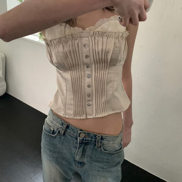 grace pearl sleeveless top