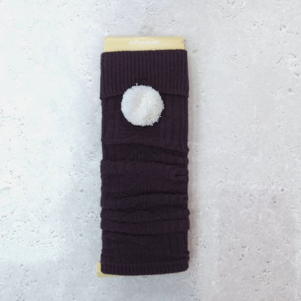 다크브라운 방울 레그워머 발토시