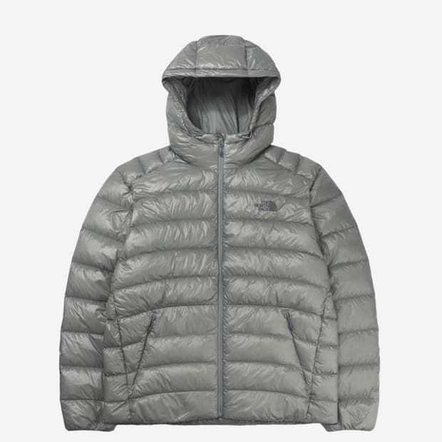 L XL 노스페이스 마티에르 다운 후디 패딩 라이트 그레이 미개봉 판매