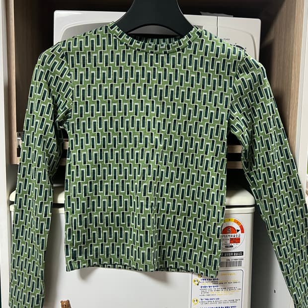 ZARA 패턴 긴팔 티셔츠 S