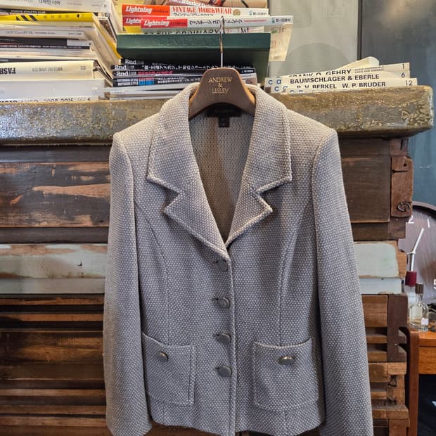 션존 트위드자켓