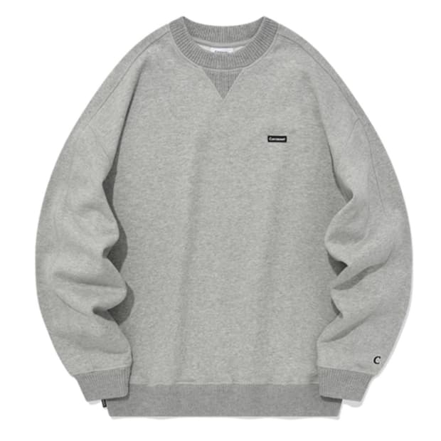 [새상품] 커버낫 오버핏 니트 립 맨투맨 M