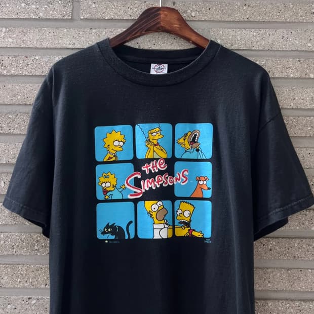 [L]The Simpsons 심슨 패밀리 프린팅 티셔츠