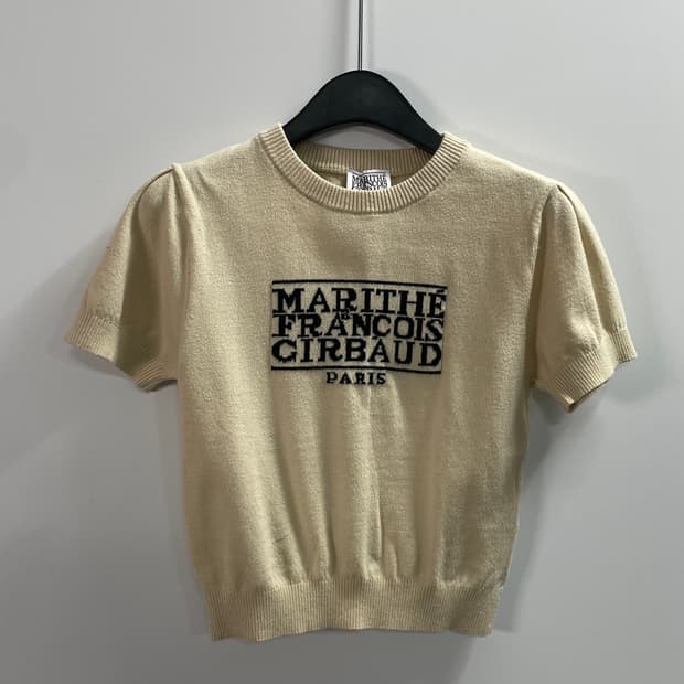 마리떼프랑소 와저버 로고 반팔니트  (on.134)