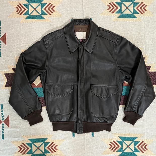 90s USA 쇼트 A2 레더자켓