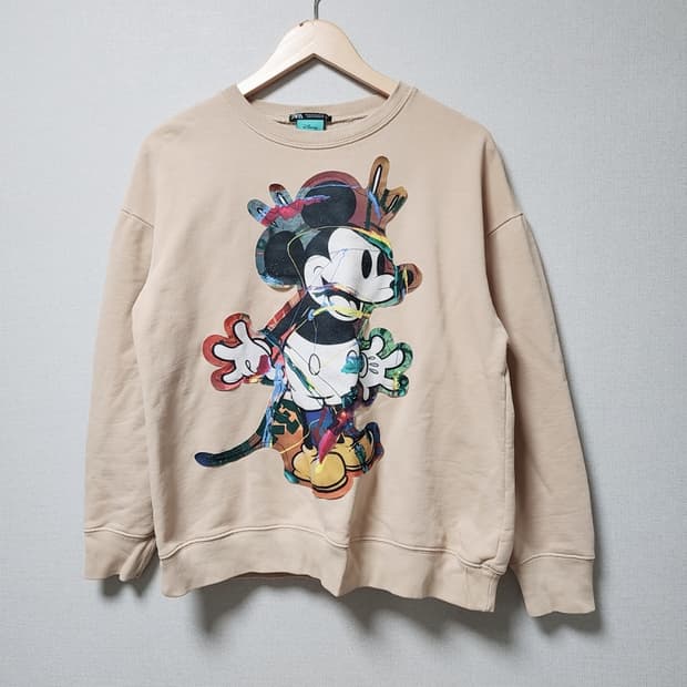 [M] 자라 디즈니 미키마우스 맨투맨 티셔츠