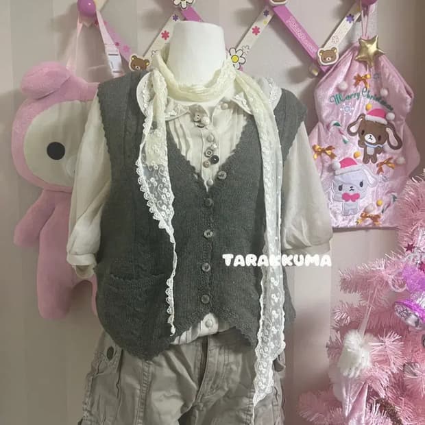 초코나무숲 빈티지모리코디 니혼진큐롯팬츠아오이유우모리걸