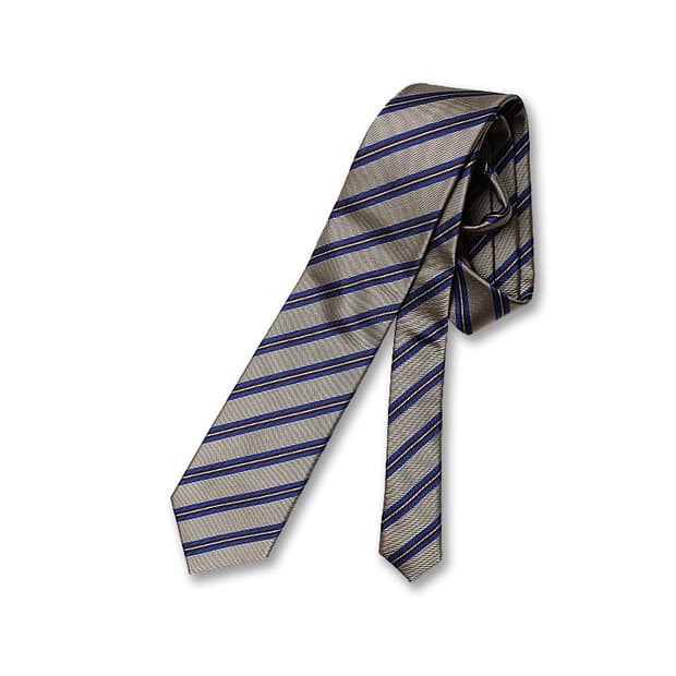 힐튼 [Hilton] 실크 코튼 "메이드 인 재팬" 레지멘탈 타이