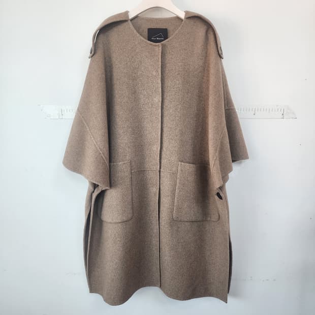 메종블랑쉬 케이프 코트 브라운