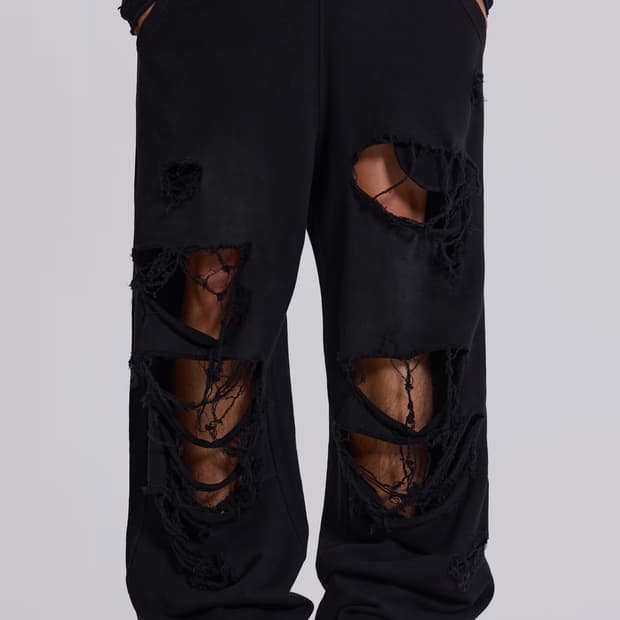 제이디드 런던 Distressed Monster Jogger 블랙 라지