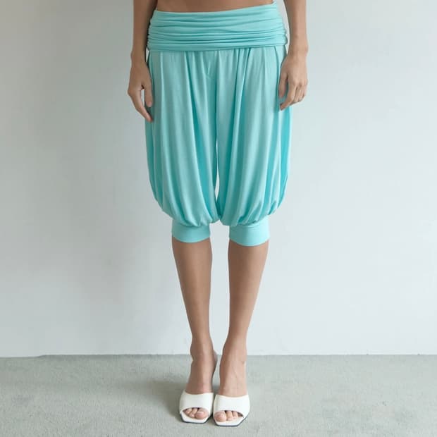 아수라 fold harem pants mint