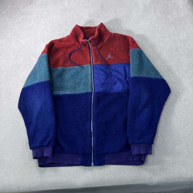 105 조던 점프맨 배색 플리스 자켓
