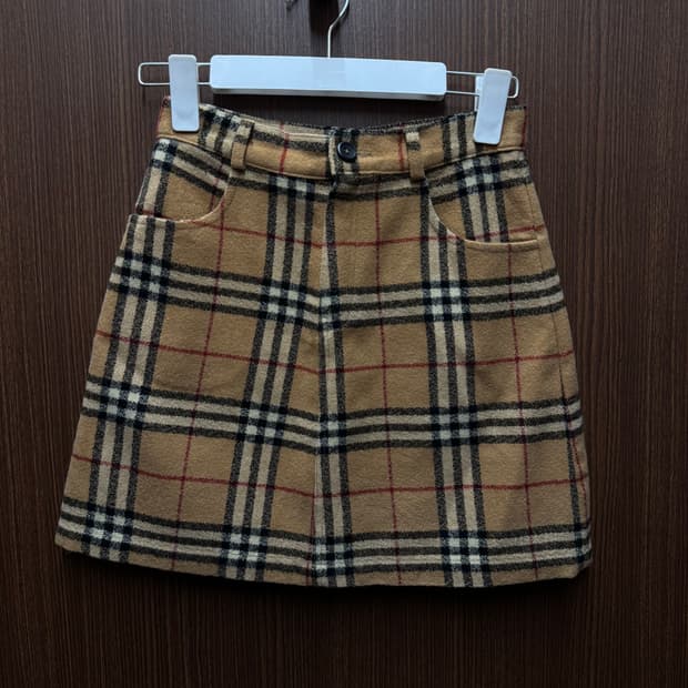 스컬프터 체크치마 스커트