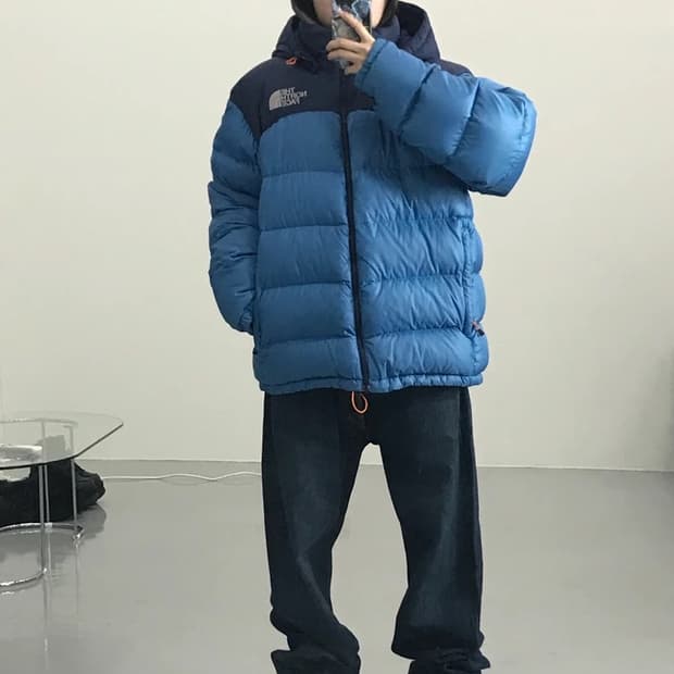 노스페이스 구스다운 패딩 700