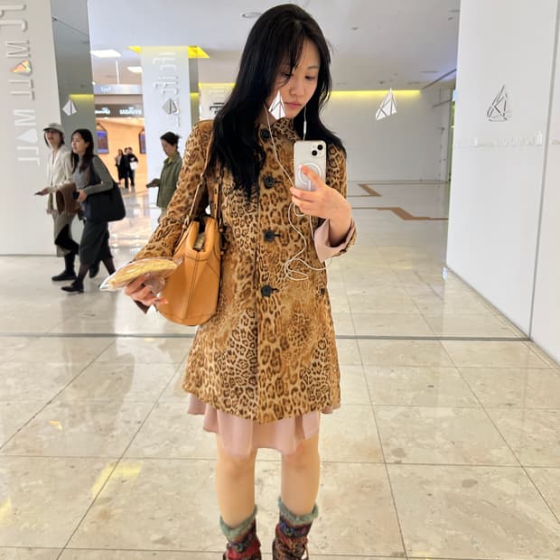 급처😵‍💫)Leopard coat