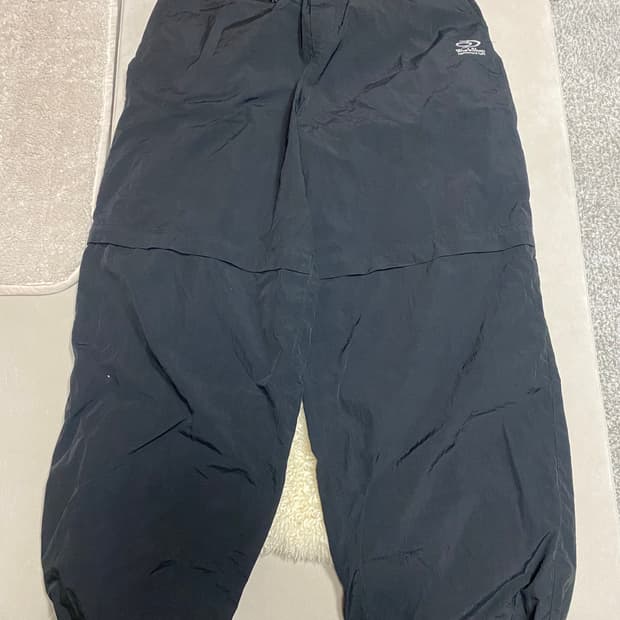 트래블 워크샵 오픈니 팬츠 블랙 L 나일론 바지