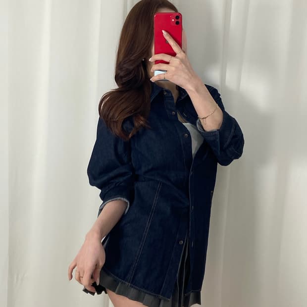 새상품 코스 데님 자켓