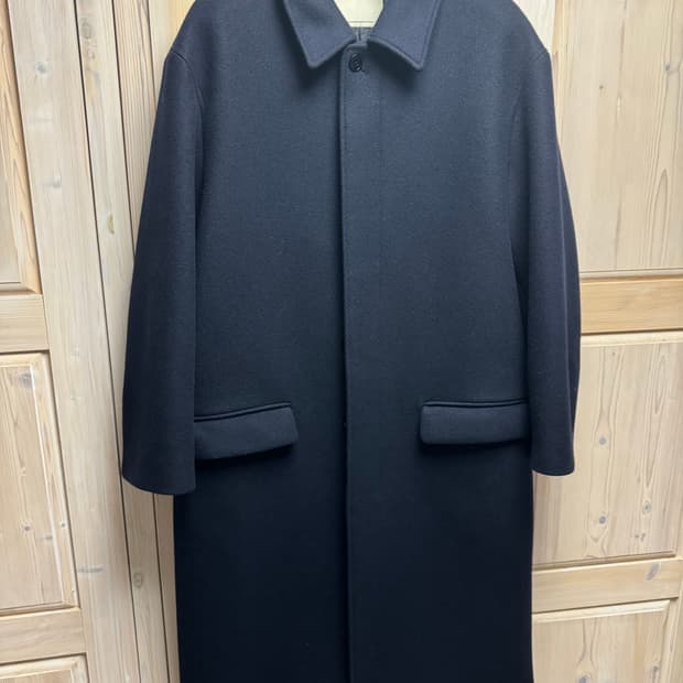 포터리 캐시미어 멜톤 울 맥코트2 다크네이비