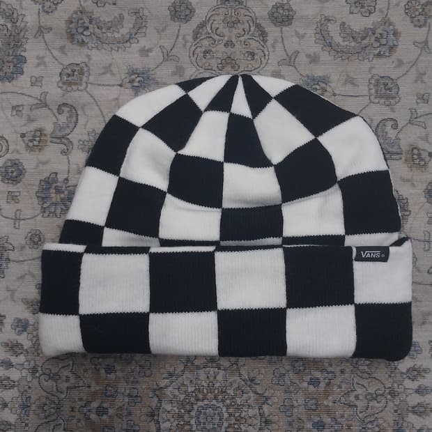 (새상품) 반스 체커보드 비니