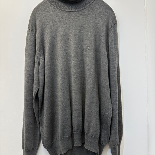 XL) 휴고 보스 그레이 얇은 니트티 목티