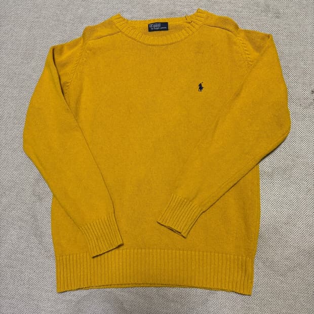 폴로 랄프로렌 옐로우 니트
