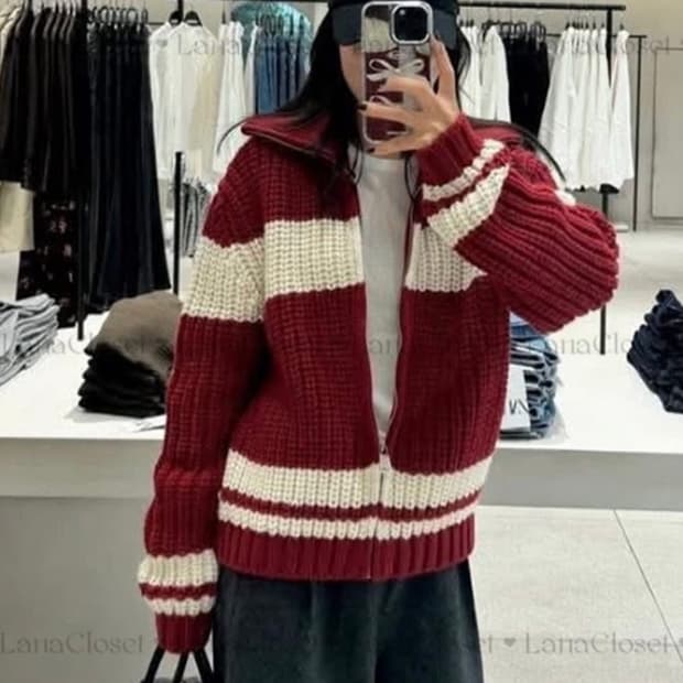 ZARA 자라 코위찬 레드