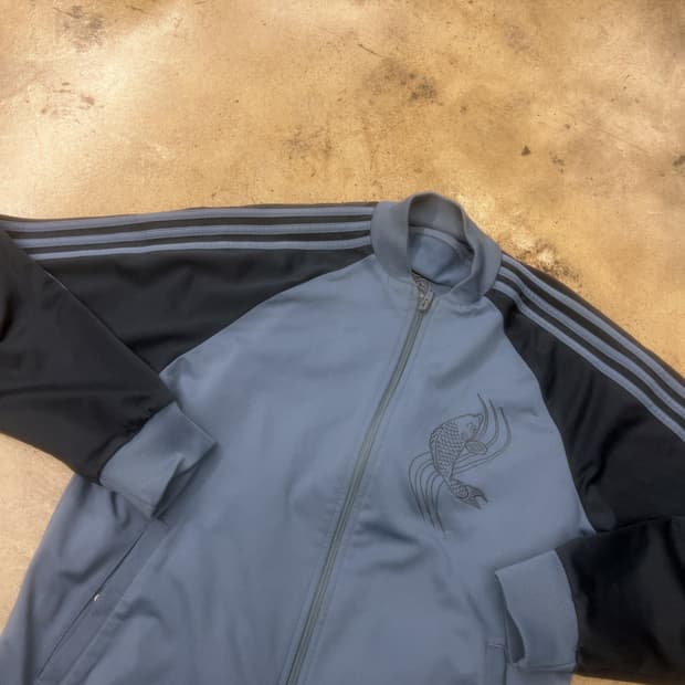 아디다스 블루 블랙 레어 져지 트랙탑 100
