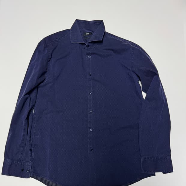 정품!! 휴고 보스 Hugo boss 도트 긴팔 셔츠 L