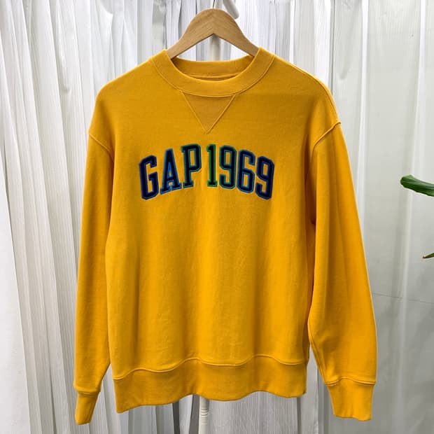 갭 GAP 1969 머스터드 빈티지 맨투맨 1863