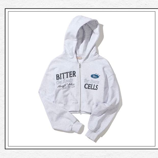 비터셀즈 누아르 크롭 후드집업