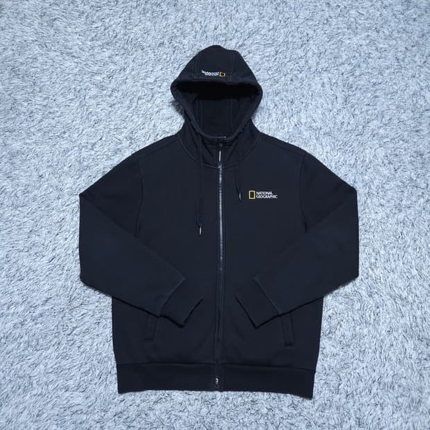 내셔널지오그래픽) XL 남자 폴리샤 기모후드집업 / 왕눈이샵