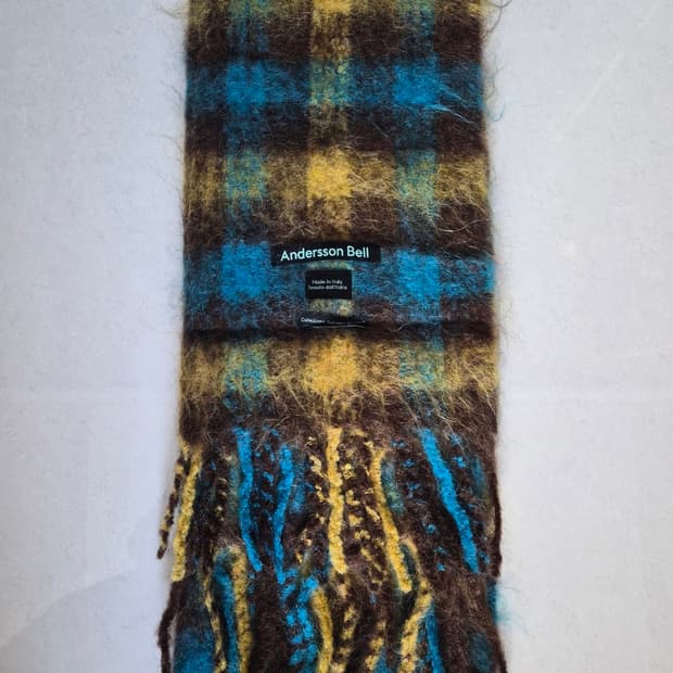 앤더슨벨 베네토 체크 머플러