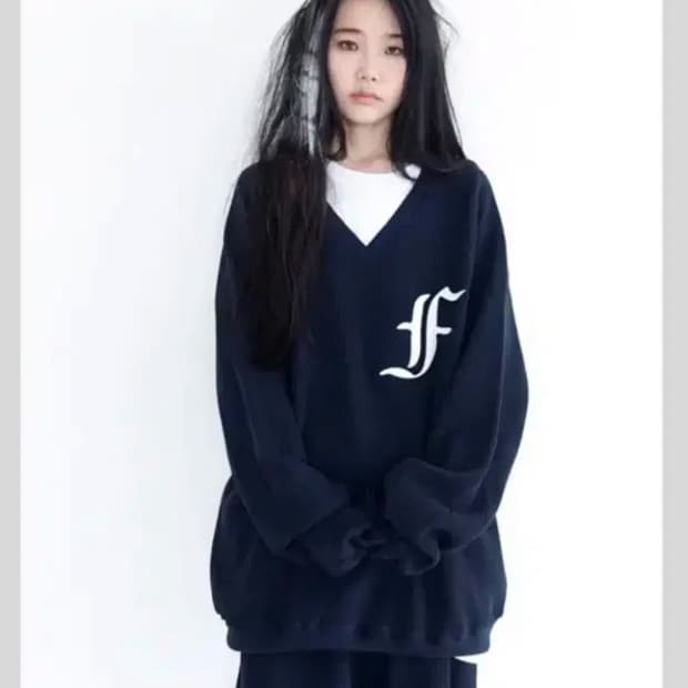 샵페어리 와플 박시 맨투맨
