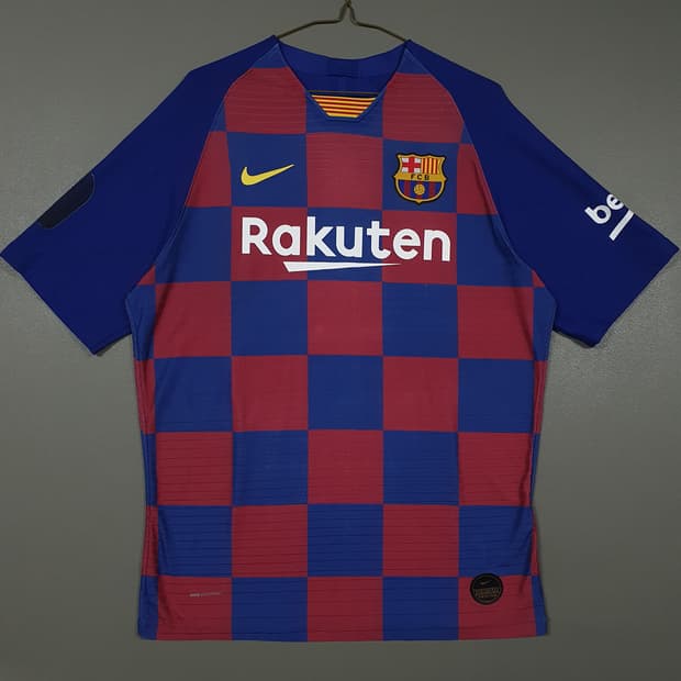 2XL 나이키 바르셀로나 메시 19-20 홈 유니폼 반팔 져지 베이퍼니트
