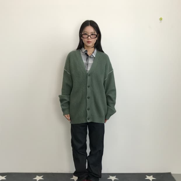 Beams Heart Loose Fit Cardigan