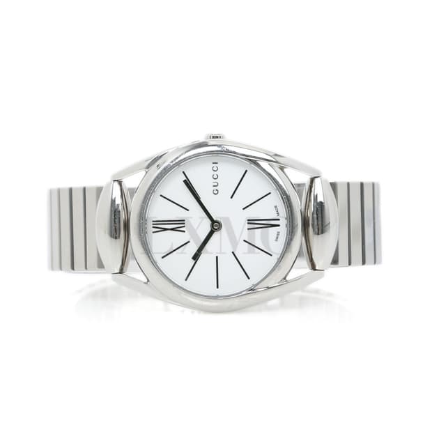 구찌 홀스빗 워치 화이트 스틸시계 YA140505