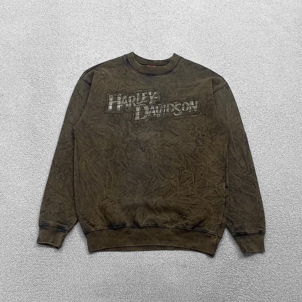 할리데이비슨 더티 빈티지 크루넥 맨투맨