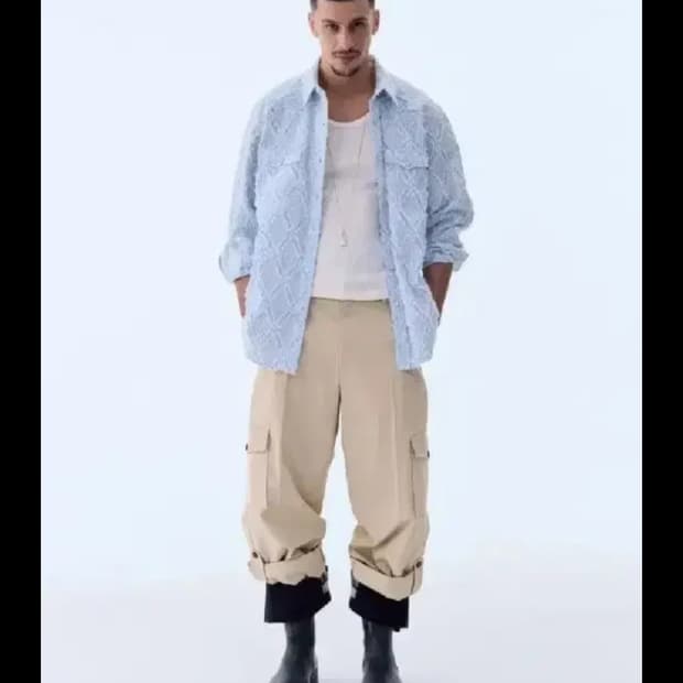 렉토 보헤미안 테슬 셔츠 m 구합니다