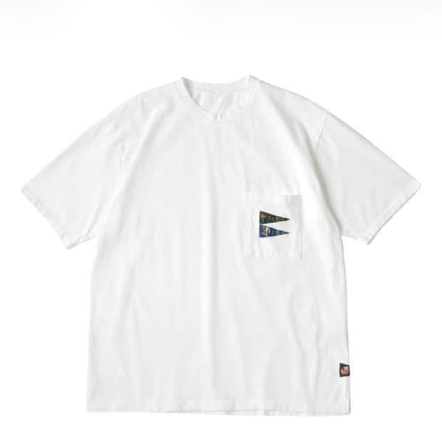 [L] 캐피탈 20 저지 패넌트 티셔츠 3 플래그 화이트