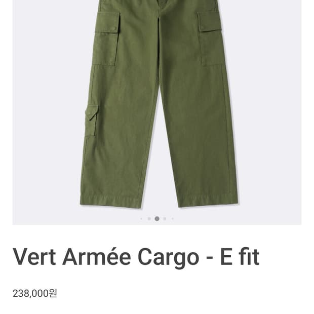 [30] Mer Vert Armee Cargo E Fit