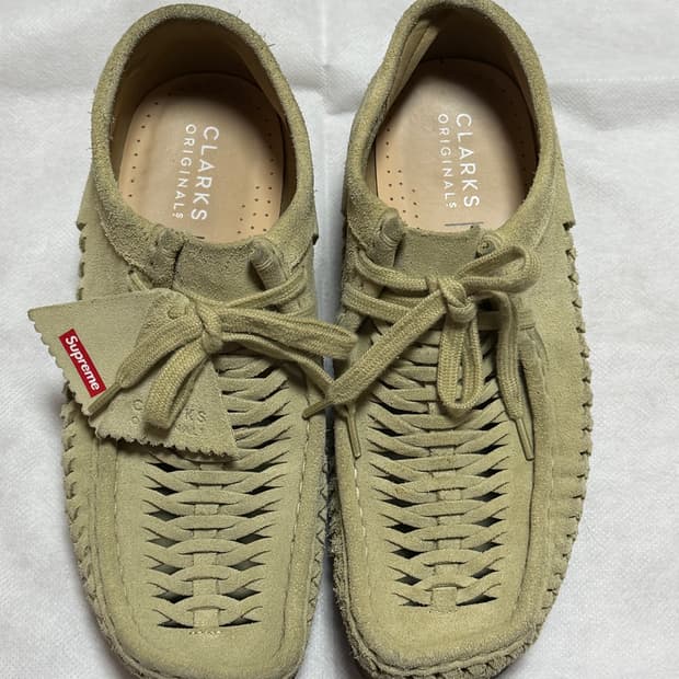 슈프림 클락스 우븐  250 UK6.5 왈라비 탄