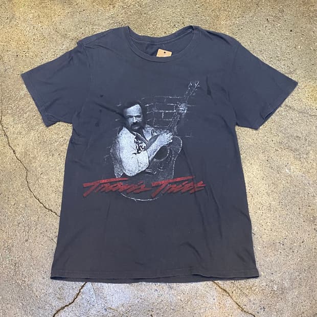 미국 빈티지 가수 트래비스 트릿 투어티 반팔티 락티셔츠