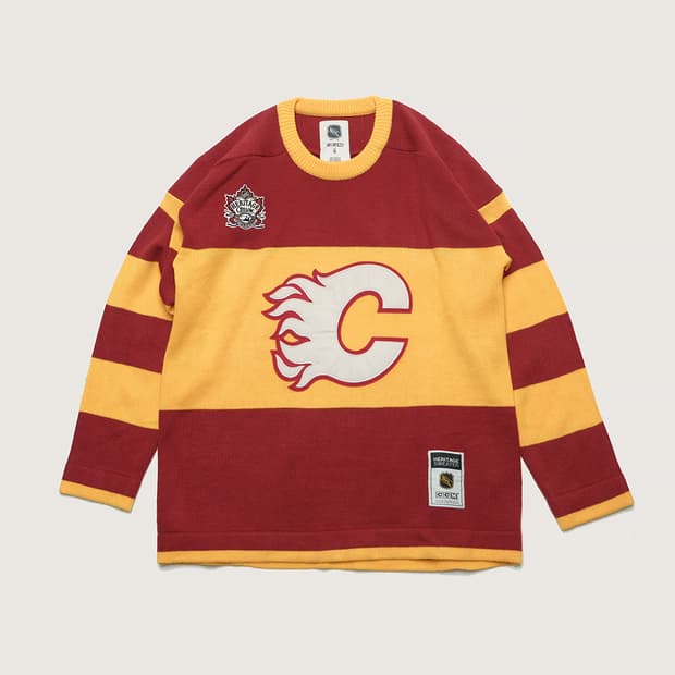 calgary flames knit jerrsey