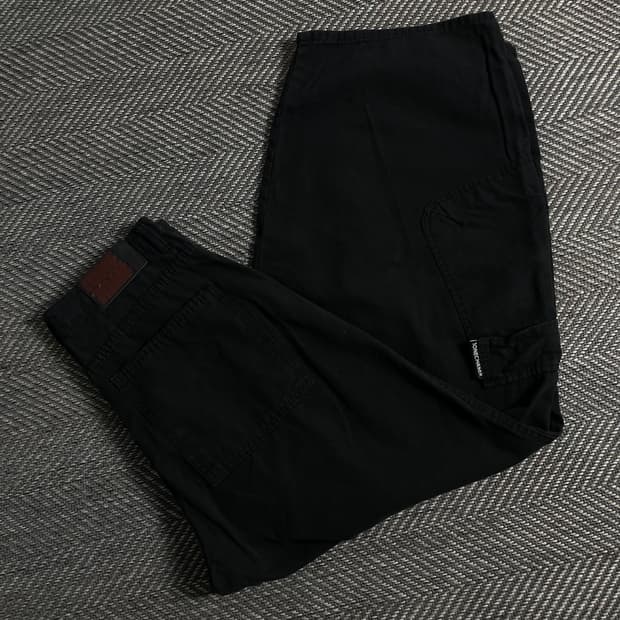 빈티지 벌룬핏 카고 퍼티그 팬츠 블랙 y 3411