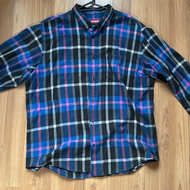 슈프림 플란넬 셔츠 xl